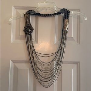 Stella & Dot long layered chain necklace